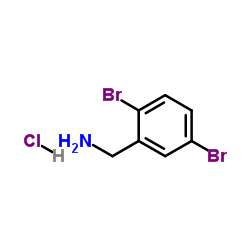 1-(2,5-Dibromophenyl)methanamine hydrochloride (1:1)结构式