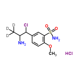 5-[2-Amino-1-chloro(3,3,3-2H3)propyl]-2-methoxybenzenesulfonamide hydrochloride (1:1) Structure
