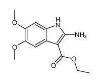 5,6-dimethoxy-2-amino-3-carbethoxyindole Structure