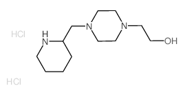 2-[4-(2-Piperidinylmethyl)-1-piperazinyl]-1-ethanol dihydrochloride Structure