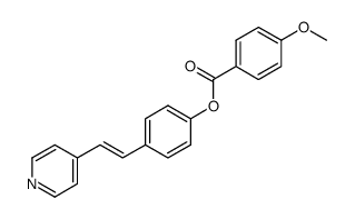 trans-4-<(4-methoxybenzoyl)oxy>-4'-stilbazole结构式