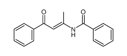 1-phenyl-3-benzoylamino-2-buten-1-one Structure