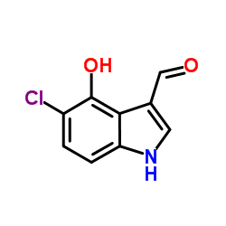 5-Chloro-4-hydroxy-1H-indole-3-carbaldehyde图片