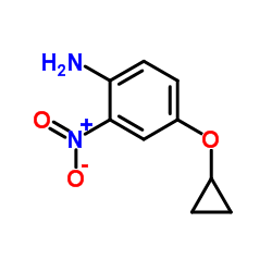 4-cyclopropoxy-2-nitroaniline结构式