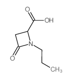 4-Oxo-1-propyl-2-azetidinecarboxylic acid结构式