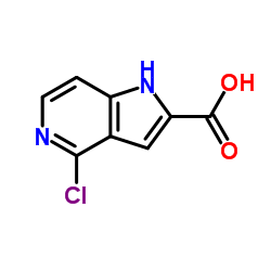 4-Chloro-1H-pyrrolo[3,2-c]pyridine-2-carboxylic acid structure