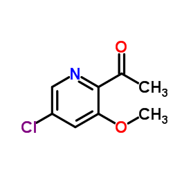1-(5-Chloro-3-methoxy-2-pyridinyl)ethanone Structure
