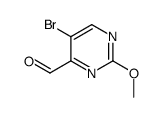 5-bromo-2-methoxypyrimidine-4-carbaldehyde结构式