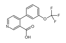 4-[3-(trifluoromethoxy)phenyl]pyridine-3-carboxylic acid结构式