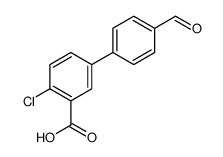 2-chloro-5-(4-formylphenyl)benzoic acid Structure