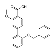 2-methoxy-4-(2-phenylmethoxyphenyl)benzoic acid结构式