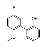 2-(5-fluoro-2-methoxyphenyl)pyridin-3-ol Structure