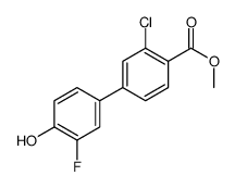 METHYL 3-CHLORO-3'-FLUORO-4'-HYDROXY-[1,1'-BIPHENYL]-4-CARBOXYLATE Structure