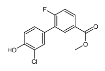 methyl 3-(3-chloro-4-hydroxyphenyl)-4-fluorobenzoate结构式