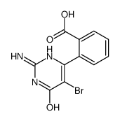 2-(2-Amino-5-bromo-6-hydroxy-pyrimidin-4-yl)-benzoic acid Structure