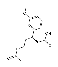 (R)-5-acetoxy-3-(3-methoxyphenyl)pentanoic acid Structure