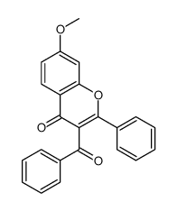 3-benzoyl-7-methoxy-2-phenylchromen-4-one结构式