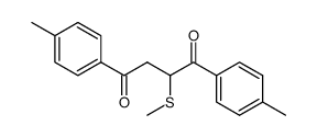 2-(methylthio)-1,4-bis(4-methylphenyl)buta-1,4-dione Structure