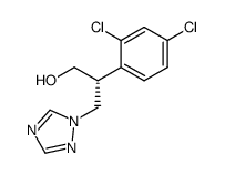 (R)-2-(2,4-Dichloro-phenyl)-3-[1,2,4]triazol-1-yl-propan-1-ol结构式