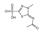 5-(Acetylimino)-4,5-dihydro-4-methyl-1,3,4-thiadiazole-2-sulfonic Acid Structure