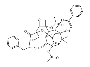 Baccatin III 13-(R-3-phenyllactate)结构式