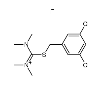 2-(3,5-dichlorobenzyl)-1,1,3,3-tetramethylisothiouronium iodide Structure