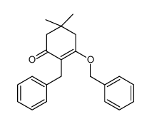 2-benzyl-5,5-dimethyl-3-phenylmethoxycyclohex-2-en-1-one结构式