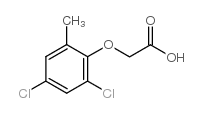 2-(2,4-dichloro-6-methyl-phenoxy)acetic acid Structure