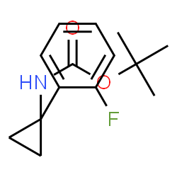 tert-butyl 1-(2-fluorophenyl)cyclopropylcarbamate structure