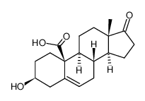 3β-Hydroxy-androst-5-en-17-on-19-saeure Structure