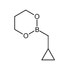 2-(cyclopropylmethyl)-1,3,2-dioxaborinane Structure