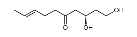 (-)-(3R,8E)-1,3-dihydroxy-8-decen-5-one结构式