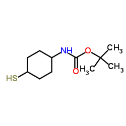 2-Methyl-2-propanyl (4-sulfanylcyclohexyl)carbamate结构式
