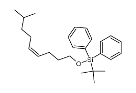 (Z)-tert-butyl((8-methylnon-4-en-1-yl)oxy)diphenylsilane Structure