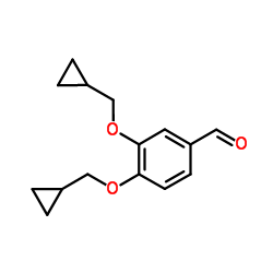 Benzaldehyde, 3,4-bis(cyclopropylmethoxy)-结构式