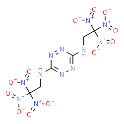 N,N'-Bis(2,2,2-trinitroethyl)-1,2,4,5-tetrazine-3,6-diamine结构式