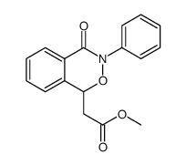 methyl 2-(4-oxo-3-phenyl-3,4-dihydro-1H-2,3-benzoxazin-1-yl)acetate结构式