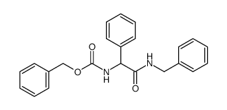 (RS)-N-benzyl 2-N-(benzyloxycarbonyl)amino-2-phenylacetamide结构式