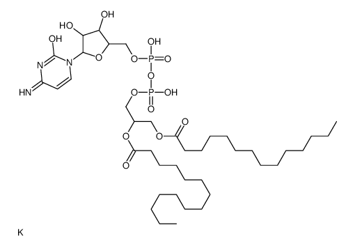 1,2-DIMYRISTOYL-SN-GLYCERO-3-DIPHOSPHOCYTIDINE POTASSIUM SALT Structure