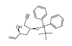 anti-3-hydroxy-5-(tert-butyldiphenylsilyloxy)-1-octen-7-yne结构式