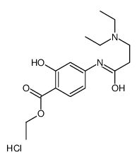 ethyl 4-[3-(diethylamino)propanoylamino]-2-hydroxybenzoate,hydrochloride结构式