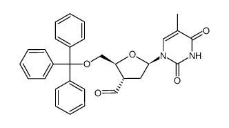 3'-deoxy-3'-C-formyl-5'-O-tritylthymidine Structure