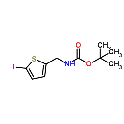 2-Methyl-2-propanyl [(5-iodo-2-thienyl)methyl]carbamate结构式