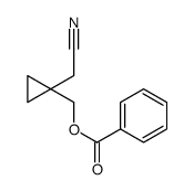 [1-(cyanomethyl)cyclopropyl]methyl benzoate结构式