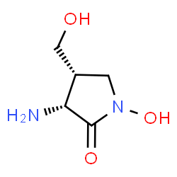 2-Pyrrolidinone,3-amino-1-hydroxy-4-(hydroxymethyl)-,cis-(9CI)结构式