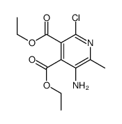 diethyl 5-amino-2-chloro-6-methylpyridine-3,4-dicarboxylate结构式