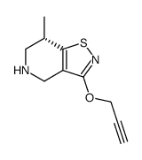 (S)-(+)-7-methyl-3-propargyl-4,5,6,7-tetrahydroisothiazolo<4,5-c>pyridine Structure