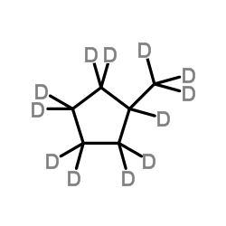 (2H3)Methyl(2H9)cyclopentane Structure