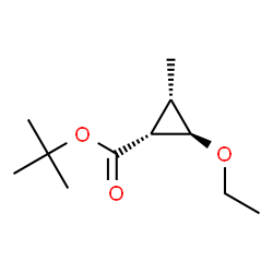 Cyclopropanecarboxylic acid, 2-ethoxy-3-methyl-, 1,1-dimethylethyl ester, (1alpha,2ba,3alpha)- (9CI) Structure