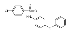 4-chloro-N-(4-phenoxyphenyl)benzenesulfonamide结构式